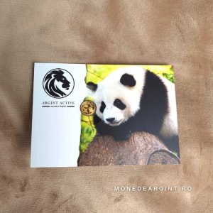 card cadou panda lingou aur 24k