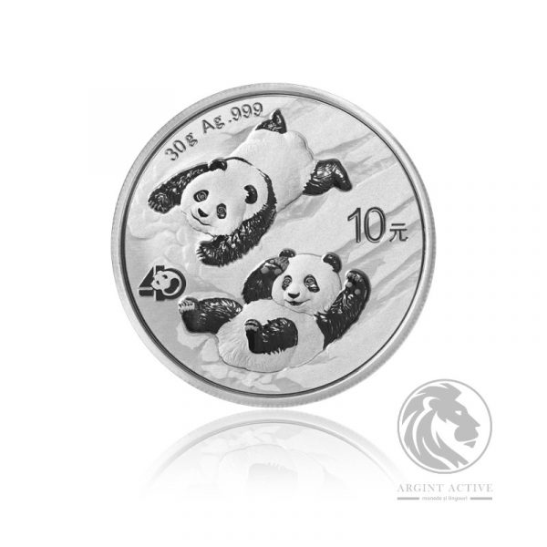 moneda argint panda China 2022