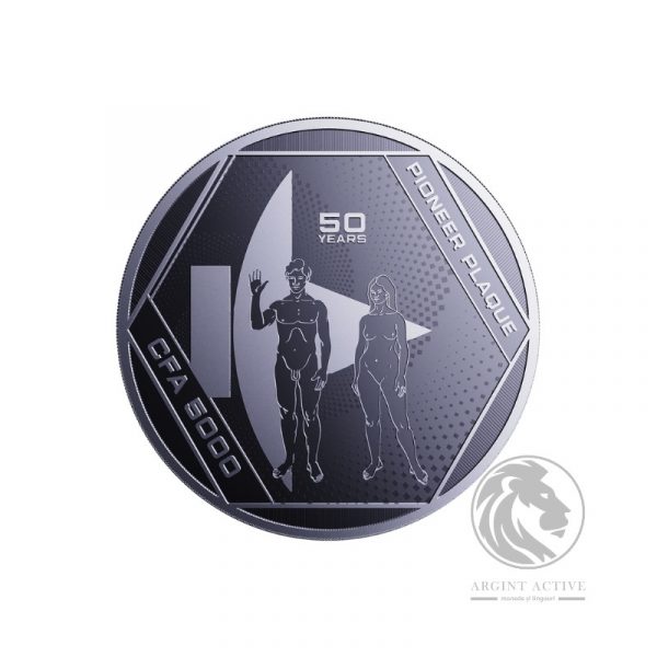 moneda argint placa pionier 2022