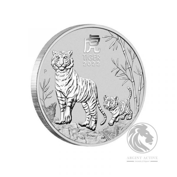 moneda argint anul tigrului 2022