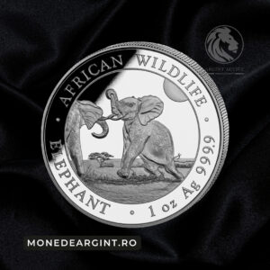 moneda argint elefant Somalia 2024